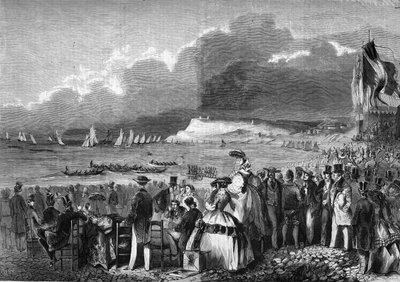 A regata do Havre, em 1857. de French School