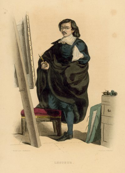 Lesueur (gravura colorida) de French School