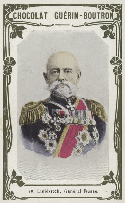Linievitch, General Russe (foto colorida) de French School
