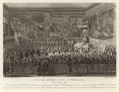 Tribunal de Justiça realizado em Versalhes de French School