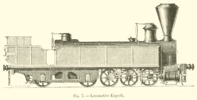 Locomotive Engerth (gravura) de French School