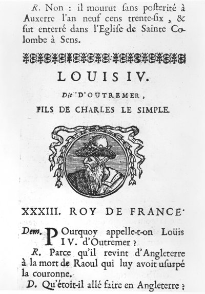 Luís IV de Outremer (gravura) de French School