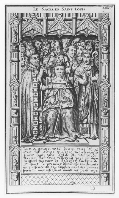 Louis IX da França (gravura) de French School