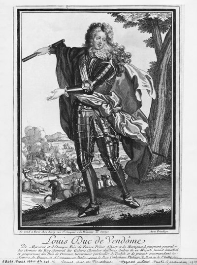 Louis Joseph de Bourbon, duque de Vendome, conhecido como o grande Vendome de French School