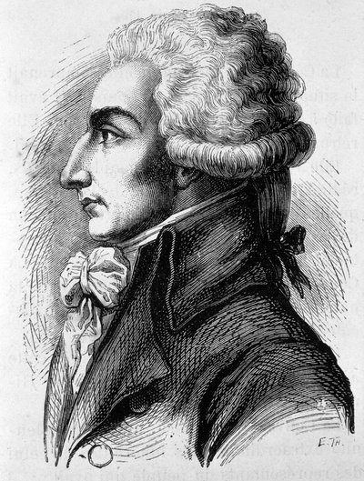 Louis Michel Lepeletier, Marquês de Saint-Fargeau (Saint Fargeau), político francês (1760-1793) - in "A História da França" de Henri Martin de French School