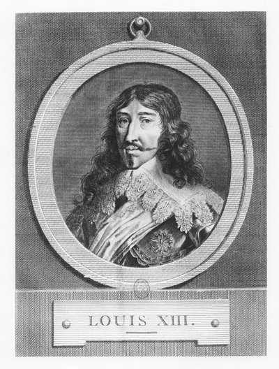 Luís XIII, Rei da França (gravura) de French School