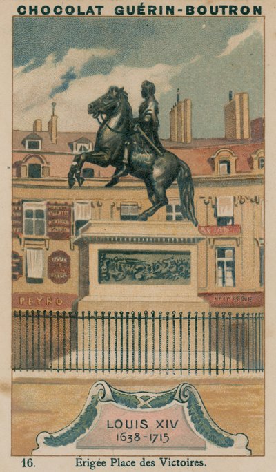 Louis XIV, 1638-1715, Erigee Place des Victoires de French School
