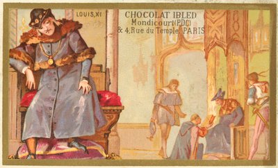 Luís XI de França (chromolitho) de French School