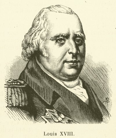 Luís XVIII (gravura) de French School
