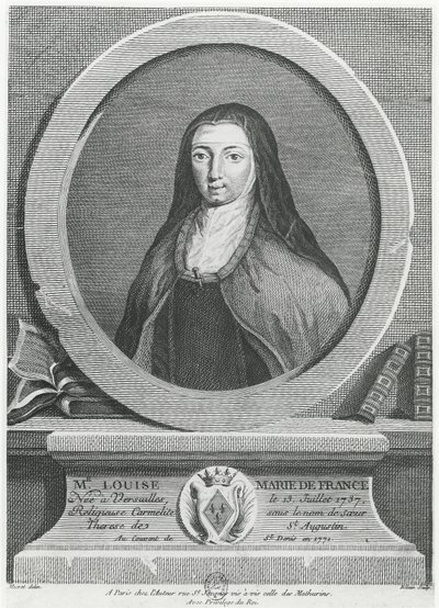 Louise-Marie de France (gravura) de French School
