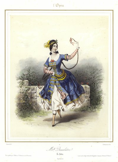 Louise FitzJames no Pas Ventien os Anais da Ópera de French School