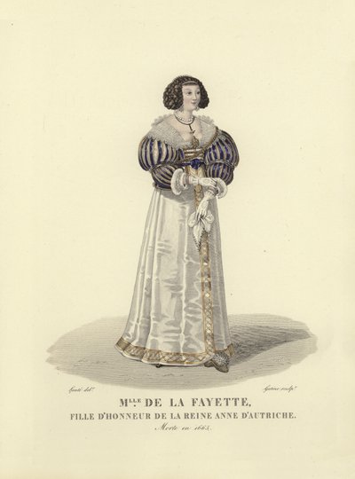 Louise de la Fayette, dama de honra para Anne da Áustria, rainha consorte do rei Luís XIII da França de French School