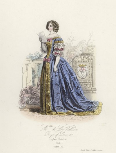 Louise de la Valliere, amante de Luís XIV da França de French School