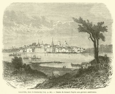 Louisville, Kentucky (gravura) de French School
