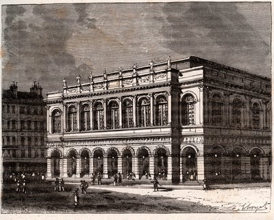 Lyon: Le Grand Theatre - gravura em "La France illustree: geography, history, statistical administration" de V.A. Malt-Brown. 1884 de French School