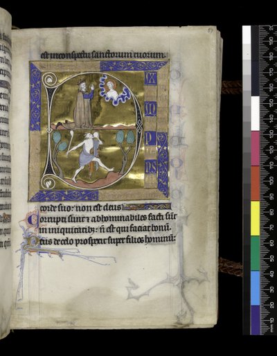MS 300 f.57r, Davi ora a Deus de French School