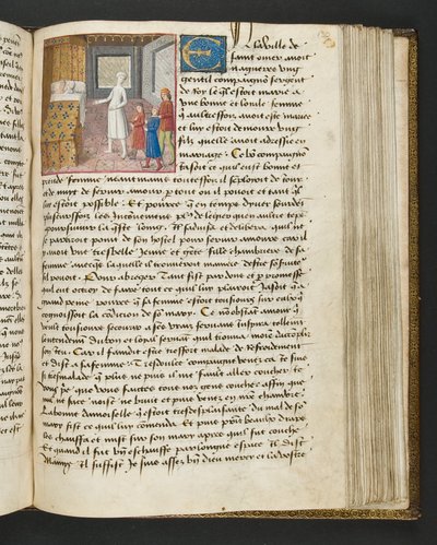 MS Hunter 252 130r Página de Notícias de Cem Notícias, c.1461-62 de French School