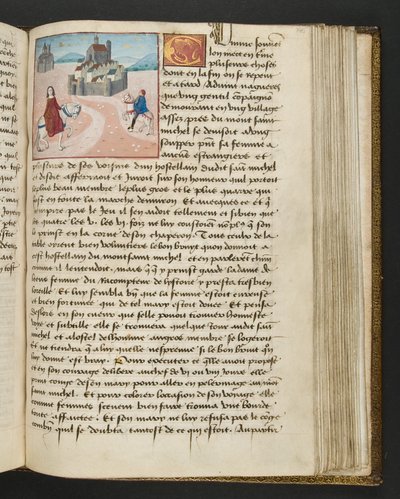 MS Hunter 252 Página de 145r da News News, c.1461-62 de French School