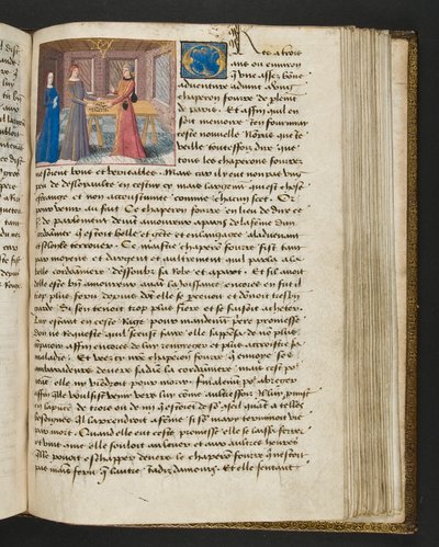 MS Hunter 252 Página 148r de Notícias de Cem Notícias, c.1461-62 de French School