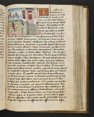 MS Hunter 252 151r Página de Notícias de Cem Notícias, c.1461-62 de French School