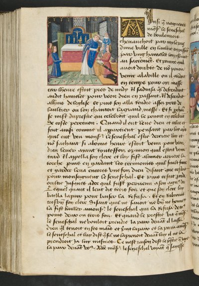 MS Hunter 252 Página 160v de Notícias de Cem Notícias, c.1461-62 de French School