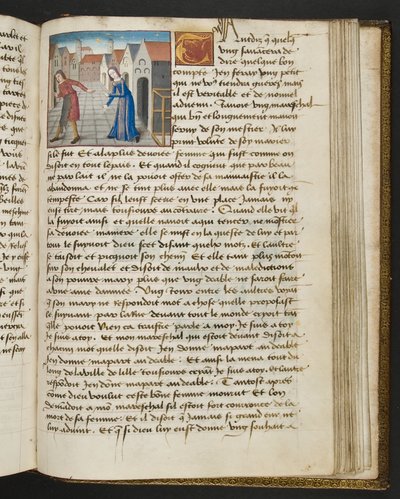 MS Hunter 252 Página 175r de Notícias de Cem Notícias, c.1461-62 de French School