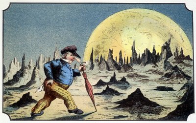 M. Baboulifiche on the moon - in "Journey to the moon" de A. de Ville-d