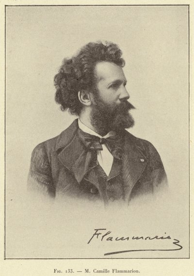 M Camille Flammarion (gravura) de French School