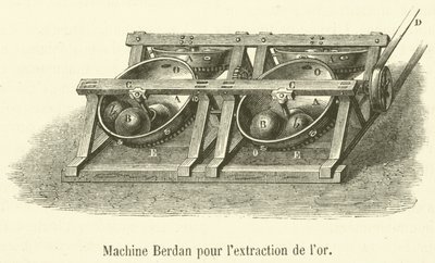 Gravadora de ouro Berdan de French School