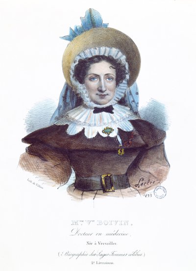 Madame Boivin (1783-1841) de um livro sobre mulheres famosas, 1833 de French School