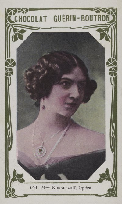 Madame Kousnezoff, ópera (foto colorida) de French School