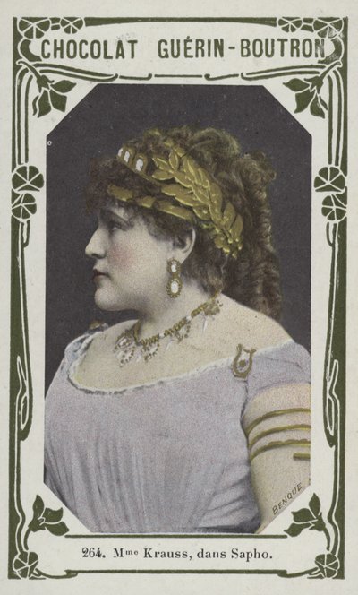 Madame Krauss, em Sapho (foto colorida) de French School