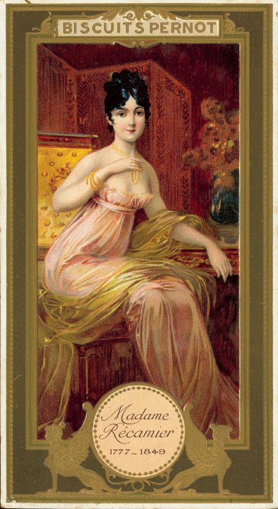 Madame Recamier (cromolitografia) de French School