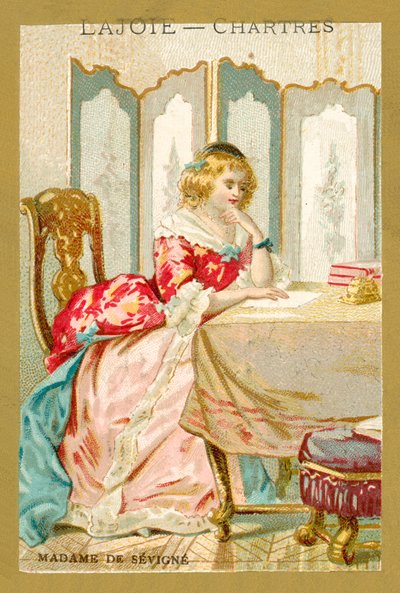 Madame de Sevigne, escritora francesa (chromolitho) de French School