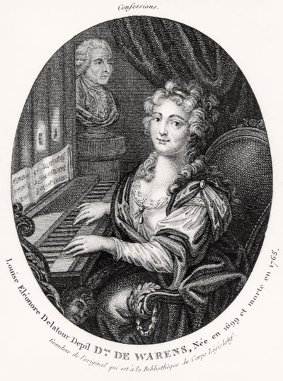 Madame de Warens, c.1789 (gravura) de French School