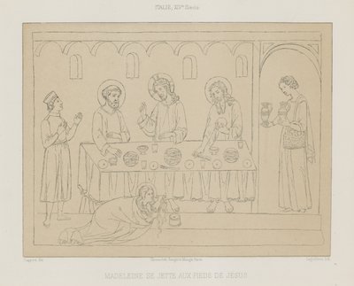 Madeleine se joga aos pés de Jesus de French School