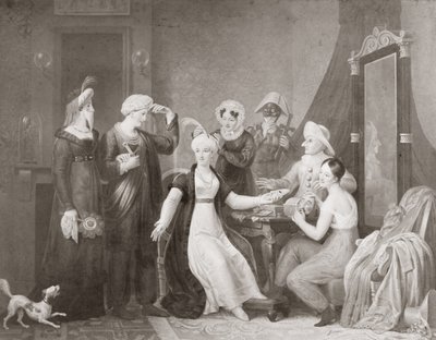 Mademoiselle Mars (1779-1847) em Os Três Sultanes de French School