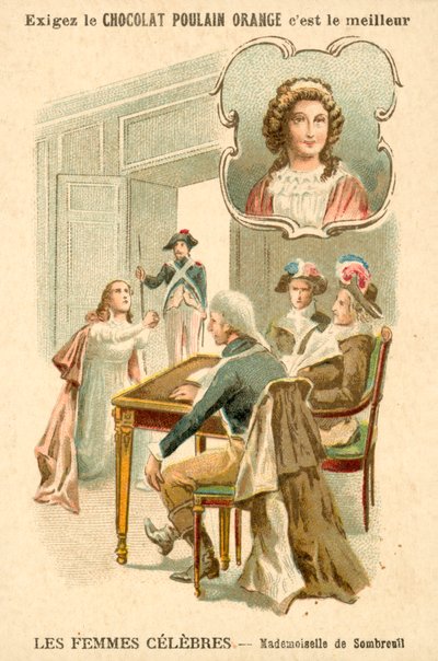 Mademoiselle de Sombreuil, Revolução Francesa (chromolitho) de French School