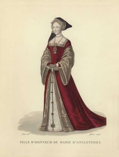 Doméstica de Honra de Maria Tudor, terceira esposa do rei Luís XII da França de French School
