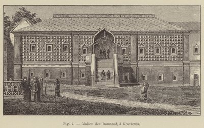 Casa dos Romanofs, Kostroma (gravura) de French School