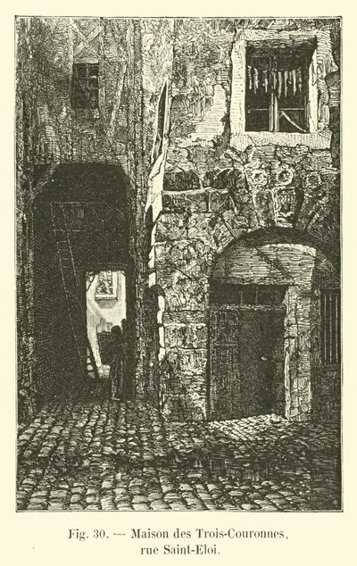 Casa das Três Coroas, rue Saint-Eloi de French School