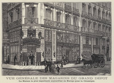 Grand Depot Houses, loja de cerâmica em Paris, França de French School