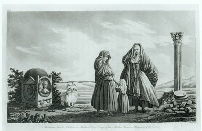 Mulheres maltesas, da antiga e moderna Malta por Pierre Marie Louis de Boisgelin de Kerdu, publicado em 1805 de French School
