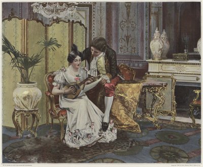 Lição de bandolim de French School