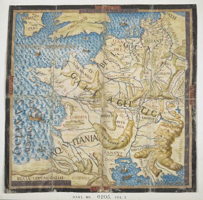 Mapa da Europa Antiga, de 