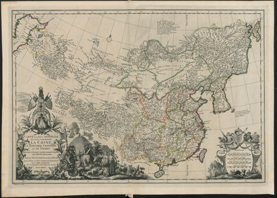 Mapa da China, de French School