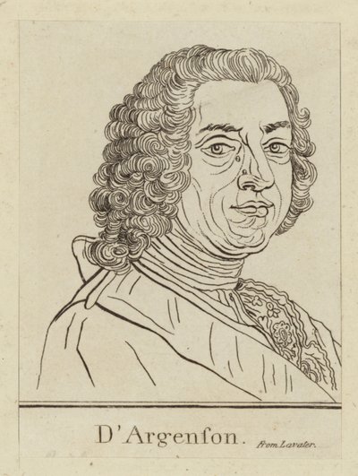Marc-Pierre de Voyer de Paulmy dArgenson, estadista francês de French School