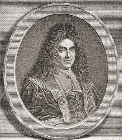 Marc-René de Voyer de Paulmy, 1º Marquês d&39;Argenson, 1652 1721. Político francês. Das horas livres publicadas 1908. de French School