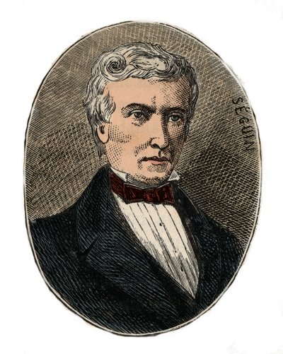 Marc Seguin (1786-1875) arquitecto e engenheiro - Gravura em "Sciences à la range de tous - physics et chimie populaires" de Alexis Clerc - Final do século XIX - Colecção privada de French School
