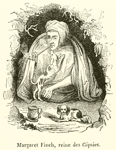 Margaret Finch, reine des Gipsies (gravura) de French School